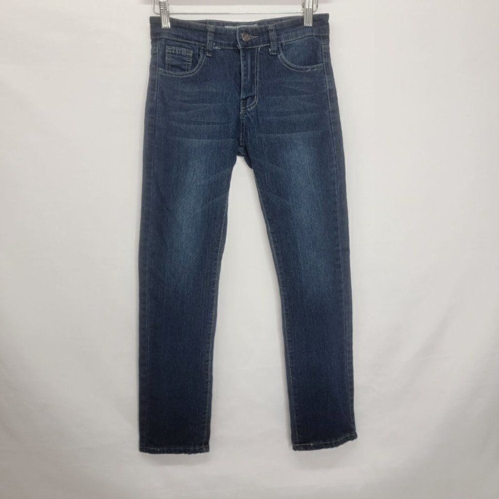 𝅺BLUE Rag Dark Wash Straight Leg - Picture 2 of 11
